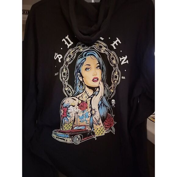 Sullen Art Collective To Die For Long Sleeve Pullover Hoodie Sz M NWT CR5 - Picture 2 of 4